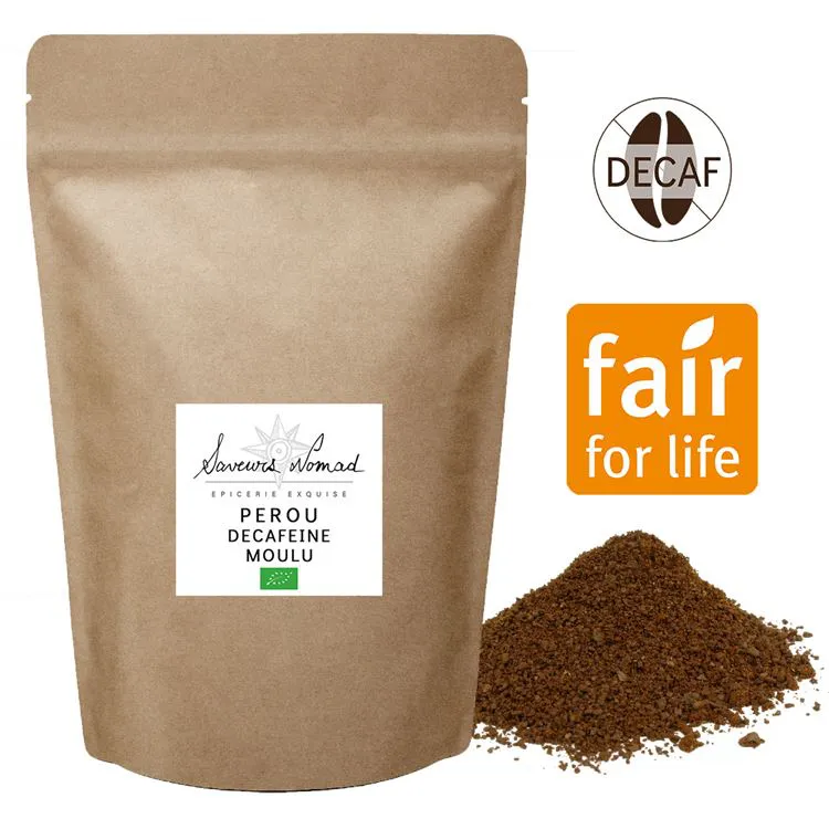 Pérou décaféiné bio et équitable 250g moulu