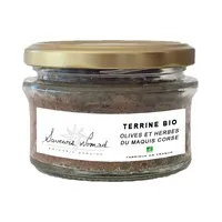 terrine bio de corse olives herbes du maquis 125g